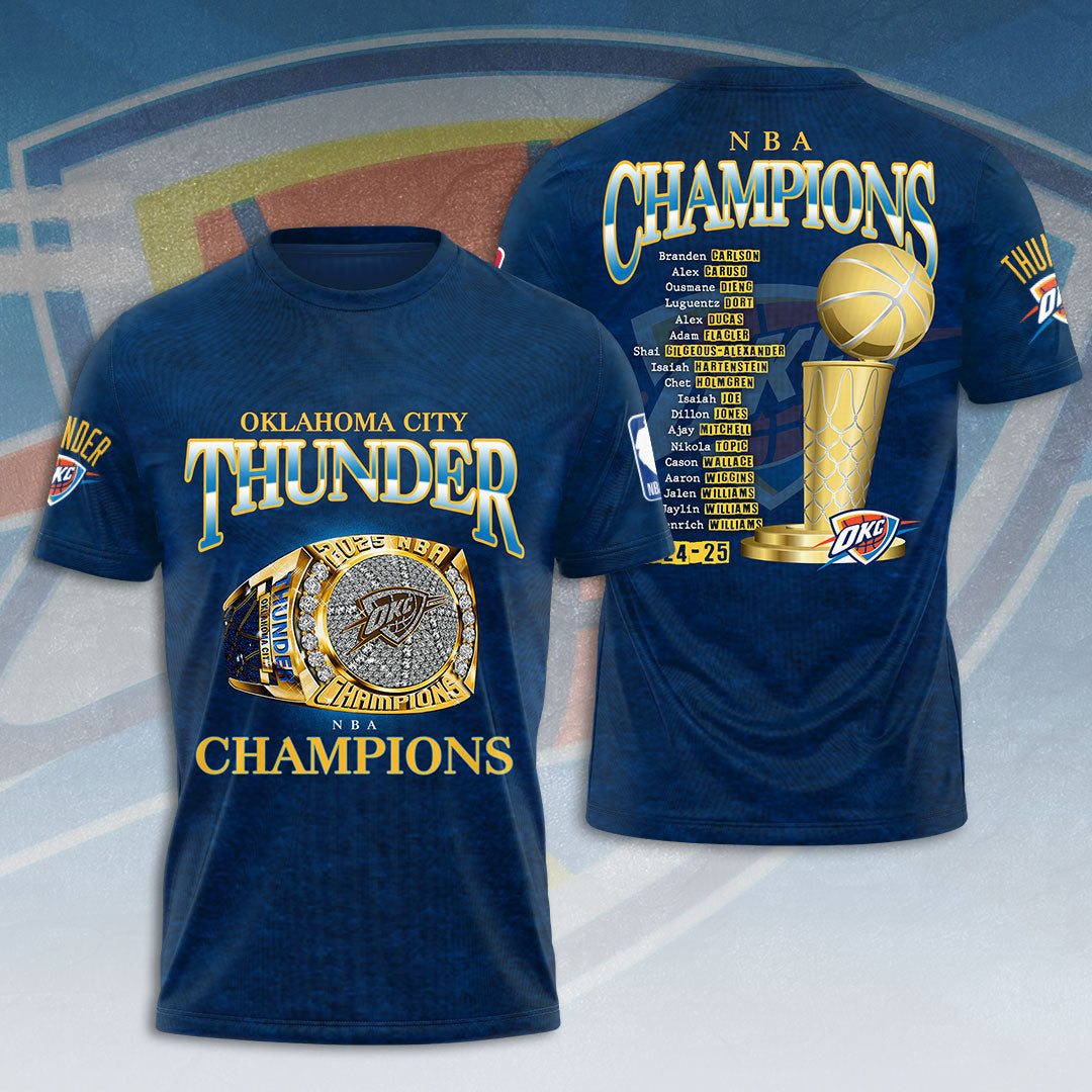 OKC THUNDER 2025 NBA CHAMPIONS T-Shirt