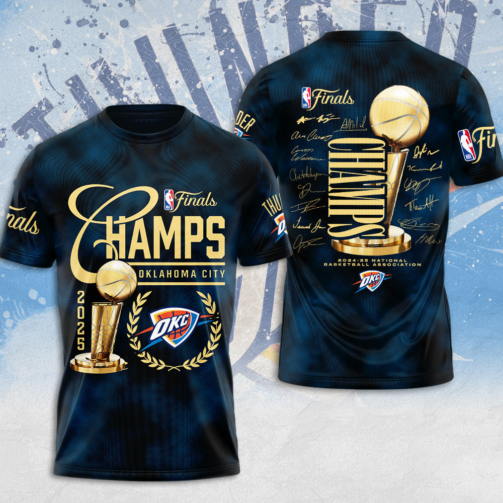 OKC THUNDER 2025 NBA CHAMPIONS T-Shirt