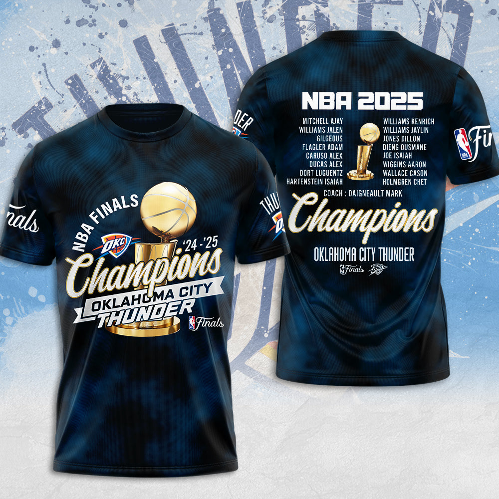 OKC THUNDER 2025 NBA CHAMPIONS T-Shirt