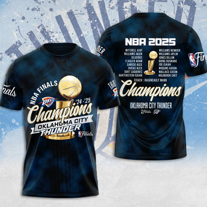 OKC THUNDER 2025 NBA CHAMPIONS T-Shirt
