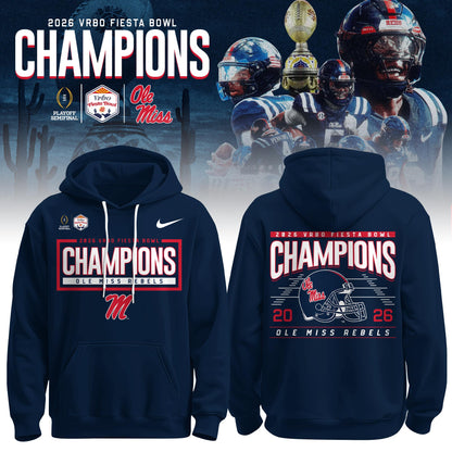Ole Miss Rebels Special Fiesta Bowl Champions Limited Edition Combo Hoodie