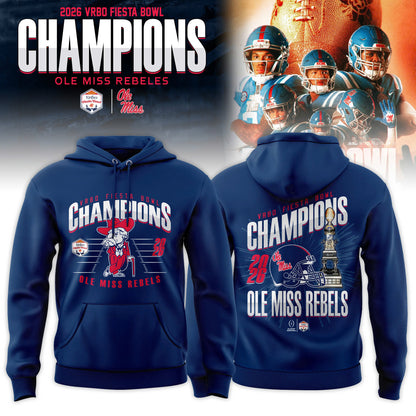 Ole Miss Rebels Special Fiesta Bowl Champions Limited Edition Combo Hoodie