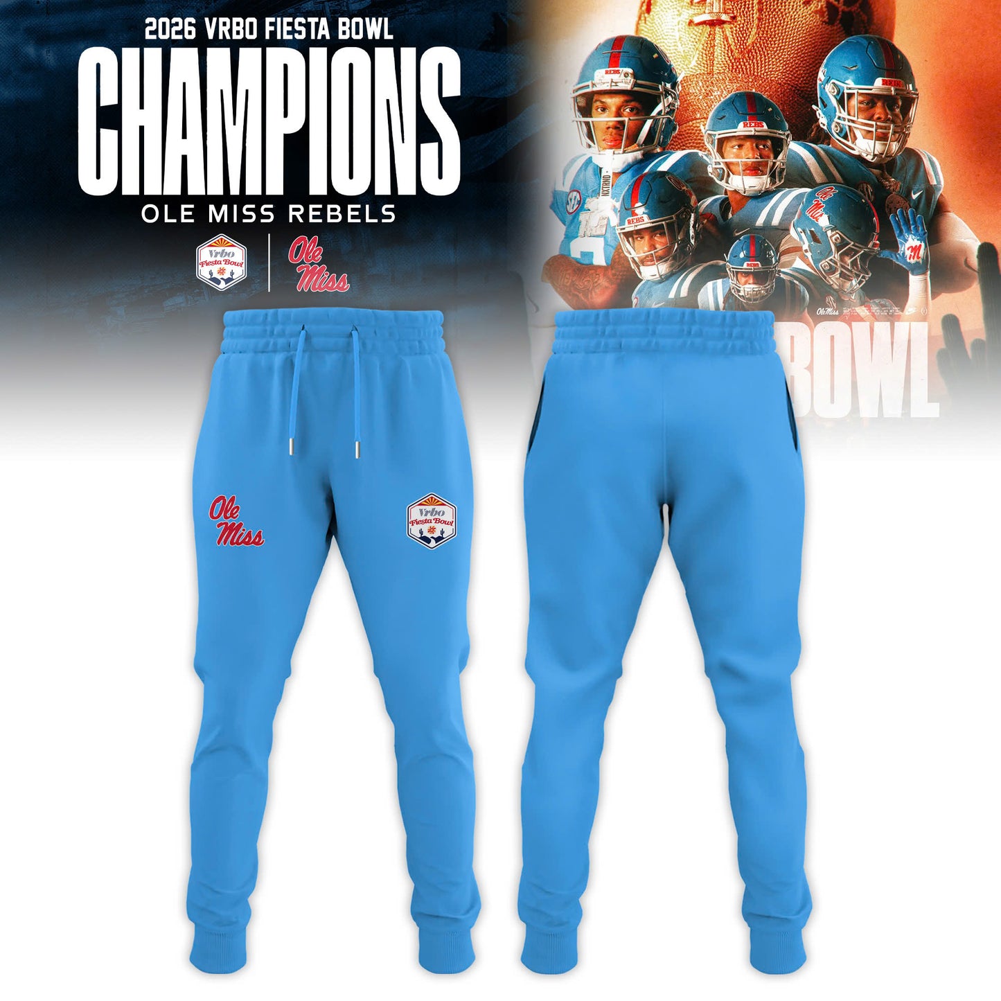 Ole Miss Rebels Special Fiesta Bowl Champions Limited Edition Combo Hoodie