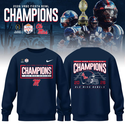 Ole Miss Rebels Special Fiesta Bowl Champions Limited Edition Sweatshirt