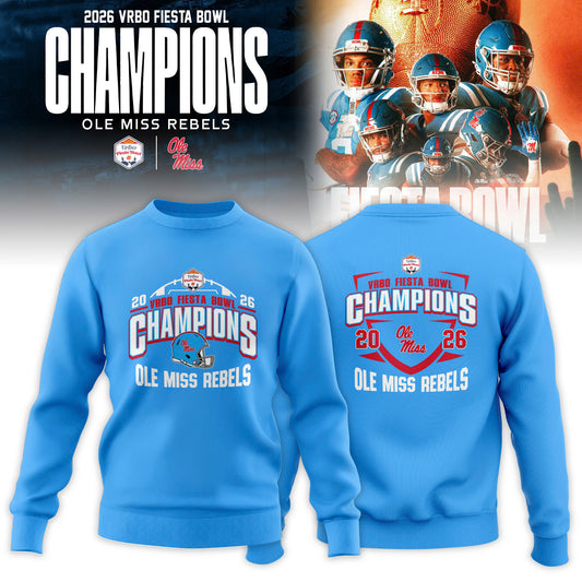 Ole Miss Rebels Special Fiesta Bowl Champions Limited Edition Sweatshirt