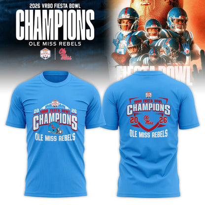 Ole Miss Rebels Special Fiesta Bowl Champions Limited Edition Combo T.shirt