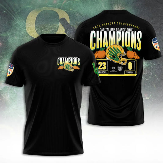 Oregon Ducks Football Back In Black 2025 Combo T-shirt