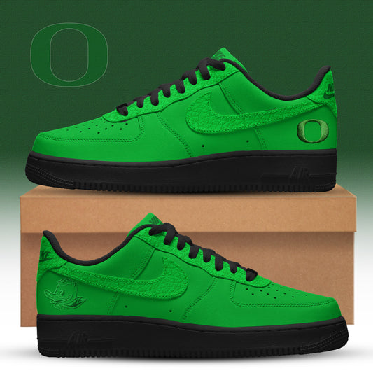 Oregon Ducks Air Force Green AF1 Sneaker