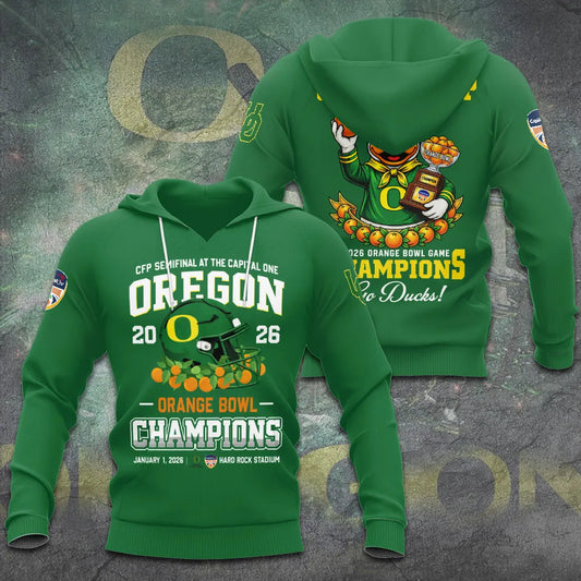 Oregon Football Quarterfinals Uniform Combo Hoodie 2026
