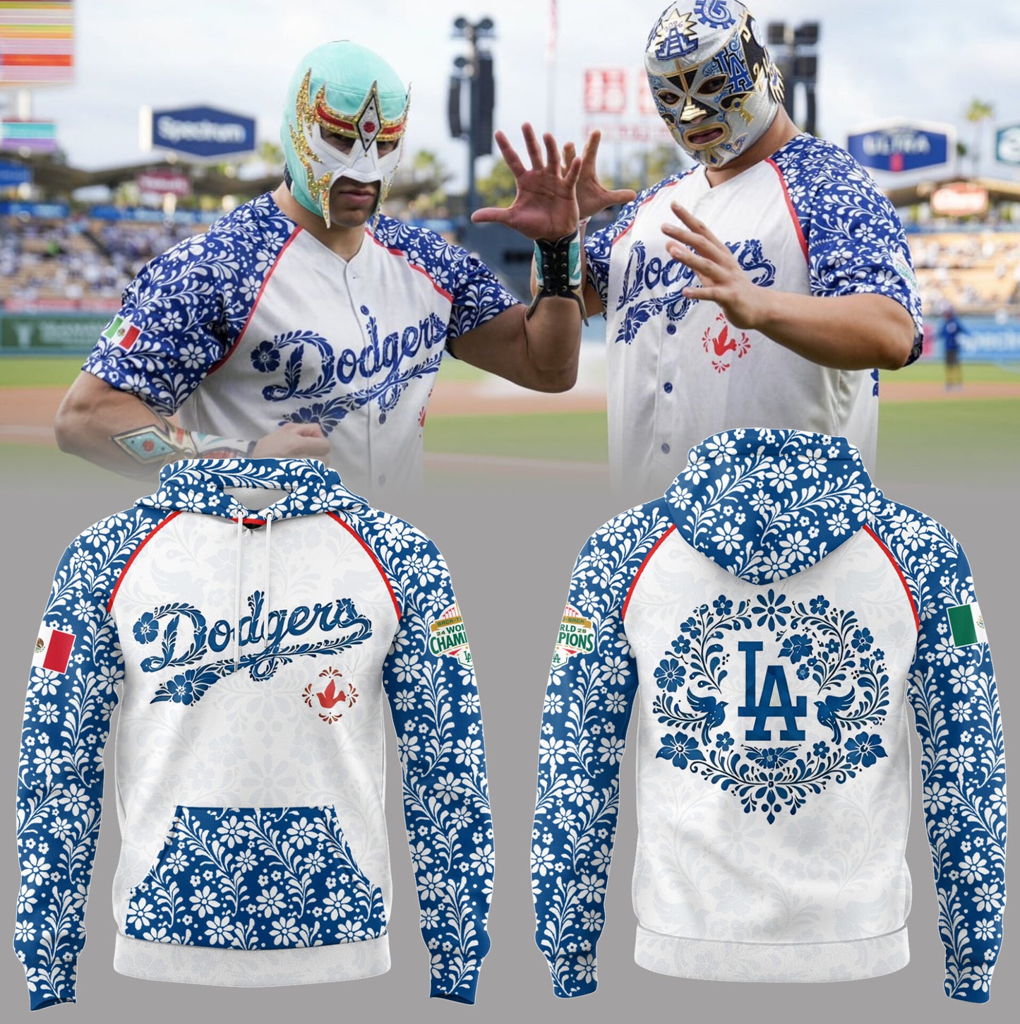 Los Angeles Dodgers Celebrating the Night of Mexican Heritage ⚾ 🇲🇽 Hoodie