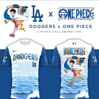 Los Angeles Dodgers One Piece Night ⚾ 🏴‍☠️ T-Shirt