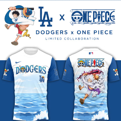 Los Angeles Dodgers One Piece Night ⚾ 🏴‍☠️ T-Shirt