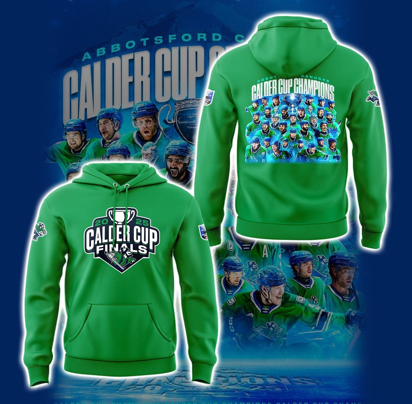 Limited Edition Abbotsford Calder Cup Champions 2025 Hoodie