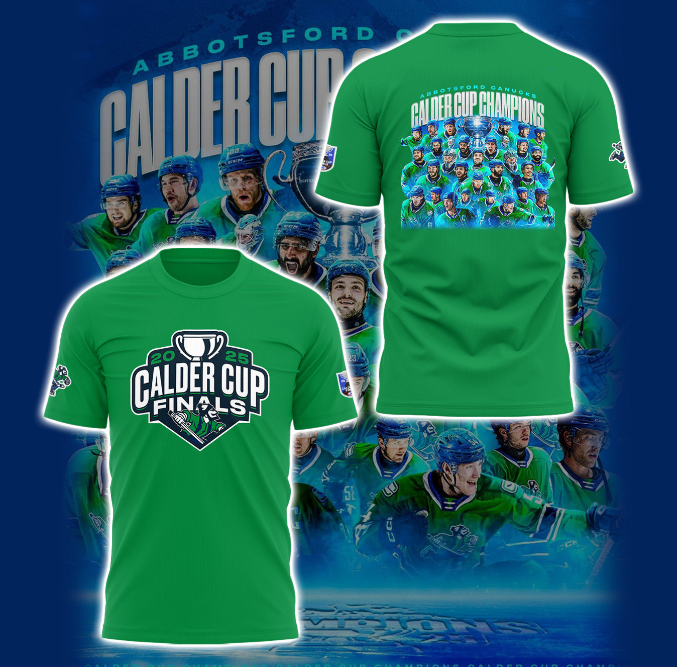 Limited Edition Abbotsford Calder Cup Champions 2025 Tshirt