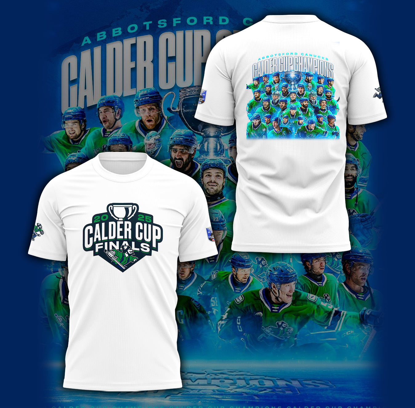 Limited Edition Abbotsford Calder Cup Champions 2025 Tshirt
