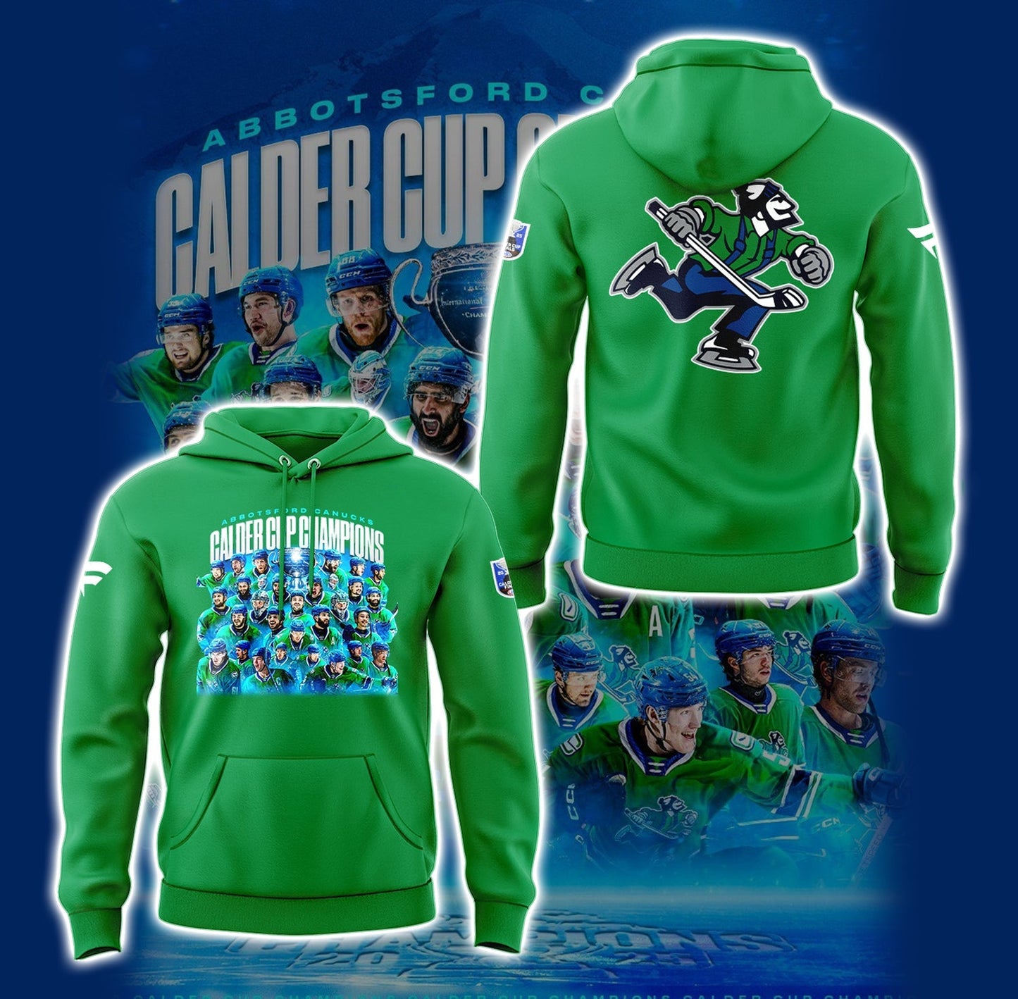 Limited Edition Abbotsford Calder Cup Champions 2025 Hoodie