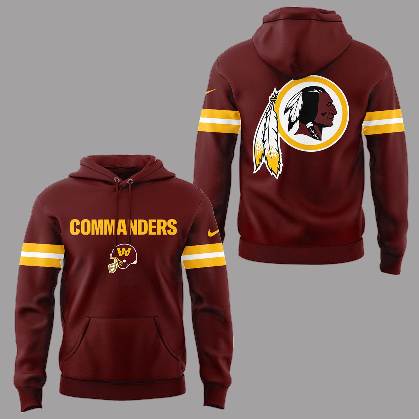 Limited Edition Washington Redskins Throwback Combo Hoodie