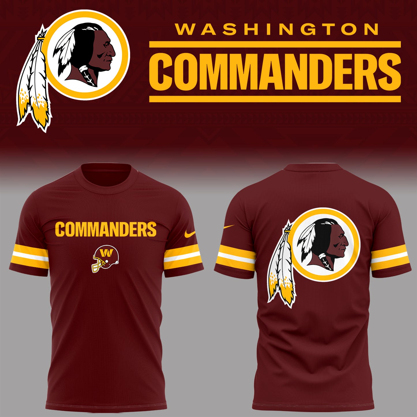Limited Edition Washington Redskins Throwback Combo T-Shirt