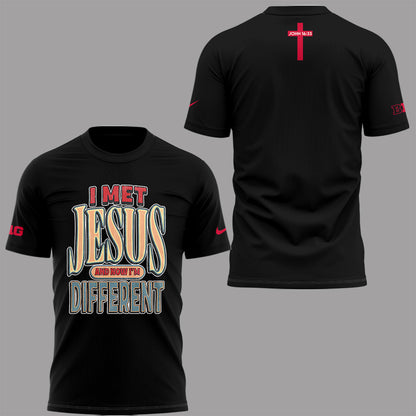 Back at Ohio State, J.T. Tuimoloau makes a statement in the ‘I MET JESUS AND NOW I’M DIFFERENT’ T-Shirt