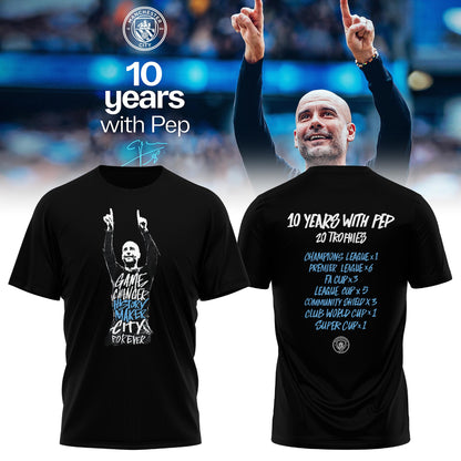 Man City Thank You Pep Limited Edition T-Shirt