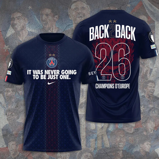 Paris Saint-Germain F.C Special UEFA Champions of Europe 2026 Limited Edition T.shirt