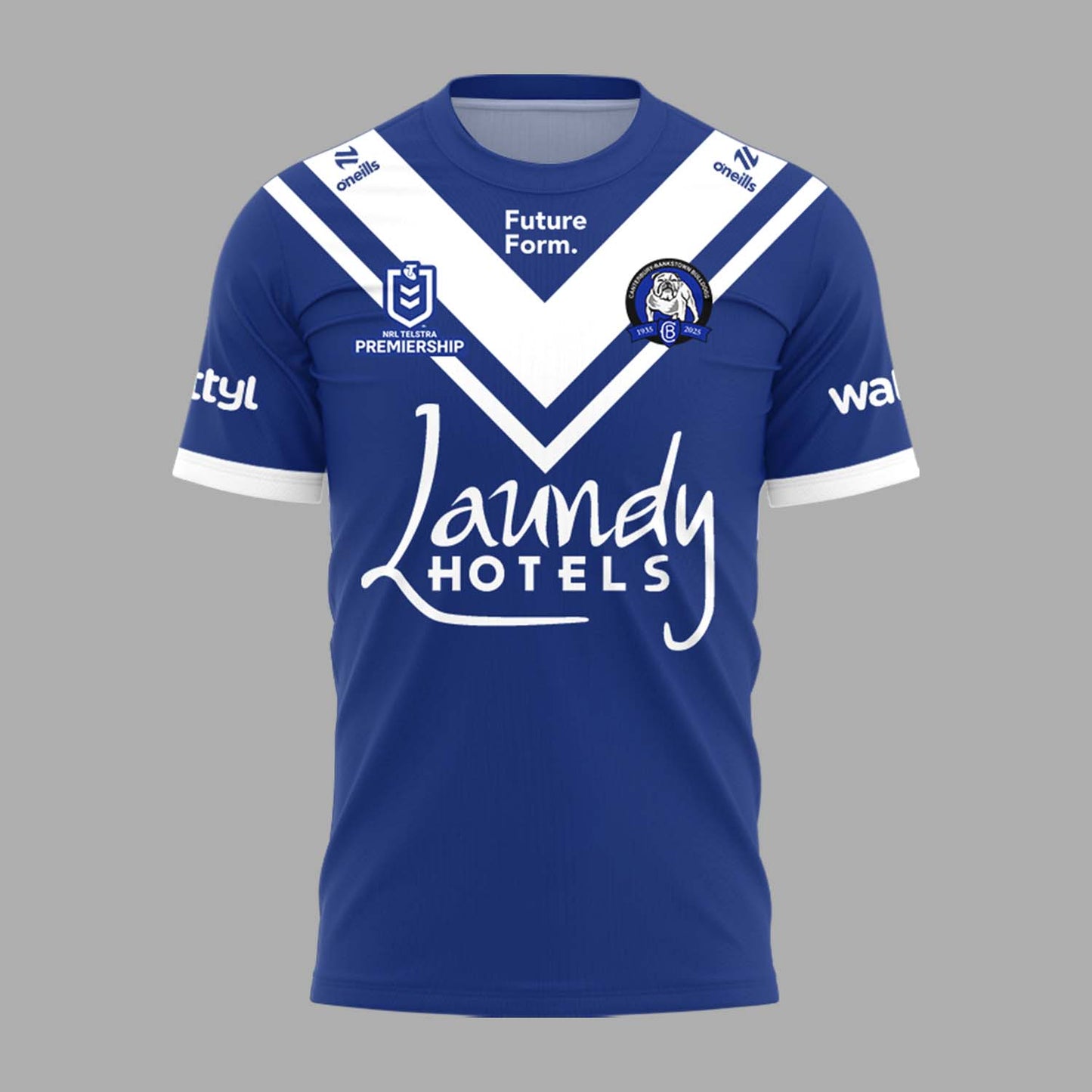 Limited Edition Canterbury Bankstown Bulldogs 90 Years Home Tshirt