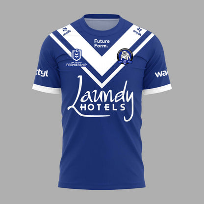 Limited Edition Canterbury Bankstown Bulldogs 90 Years Home Tshirt