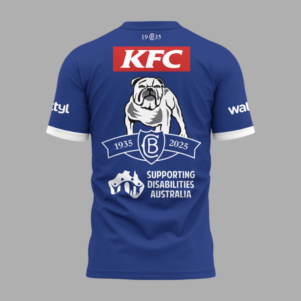 Limited Edition Canterbury Bankstown Bulldogs 90 Years Home Tshirt