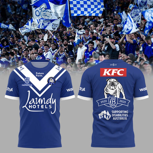 Limited Edition Canterbury Bankstown Bulldogs 90 Years Home Tshirt