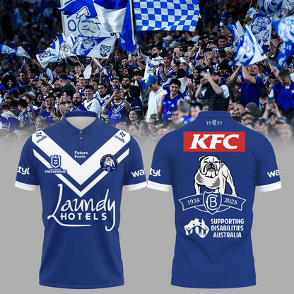 Limited Edition Canterbury Bankstown Bulldogs 90 Years Home Polo