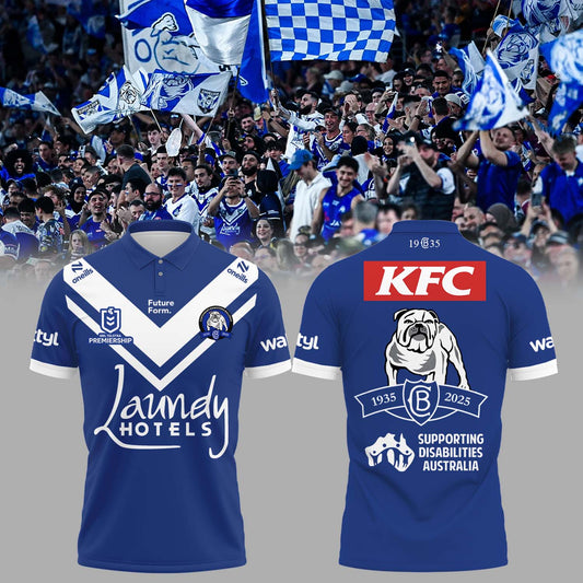 Limited Edition Canterbury Bankstown Bulldogs 90 Years Home Polo
