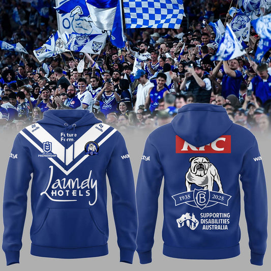 Limited Edition Canterbury Bankstown Bulldogs 90 Years Home Combo Hoodie