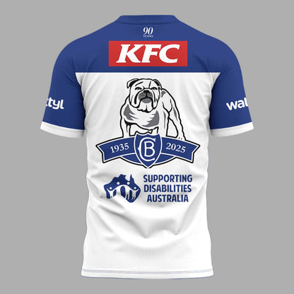 Limited Edition Canterbury Bankstown Bulldogs 90 Years Home Tshirt