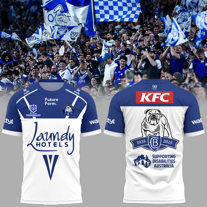 Limited Edition Canterbury Bankstown Bulldogs 90 Years Home Tshirt