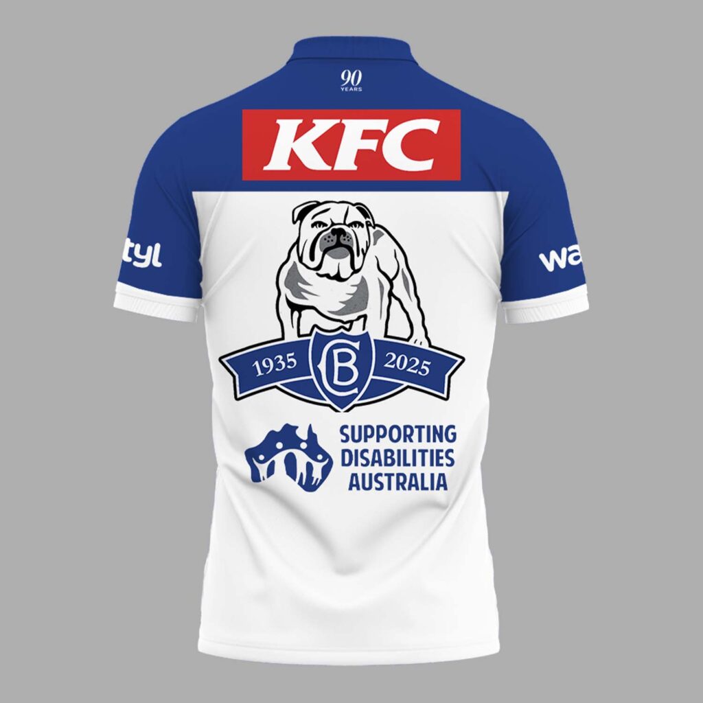 Limited Edition Canterbury Bankstown Bulldogs 90 Years Home Polo