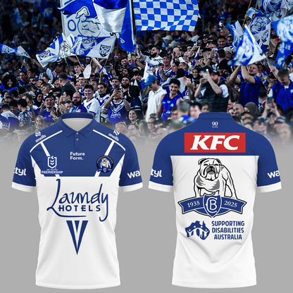 Limited Edition Canterbury Bankstown Bulldogs 90 Years Home Polo