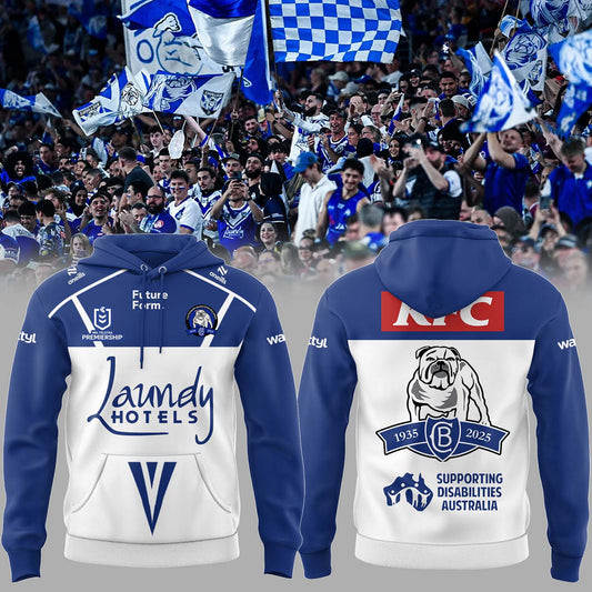 Limited Edition Canterbury Bankstown Bulldogs 90 Years Home Combo Hoodie