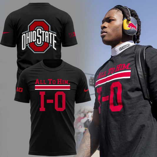 Special Edition “All to Him, I-O” Ohio Buckeyes Black TShirt