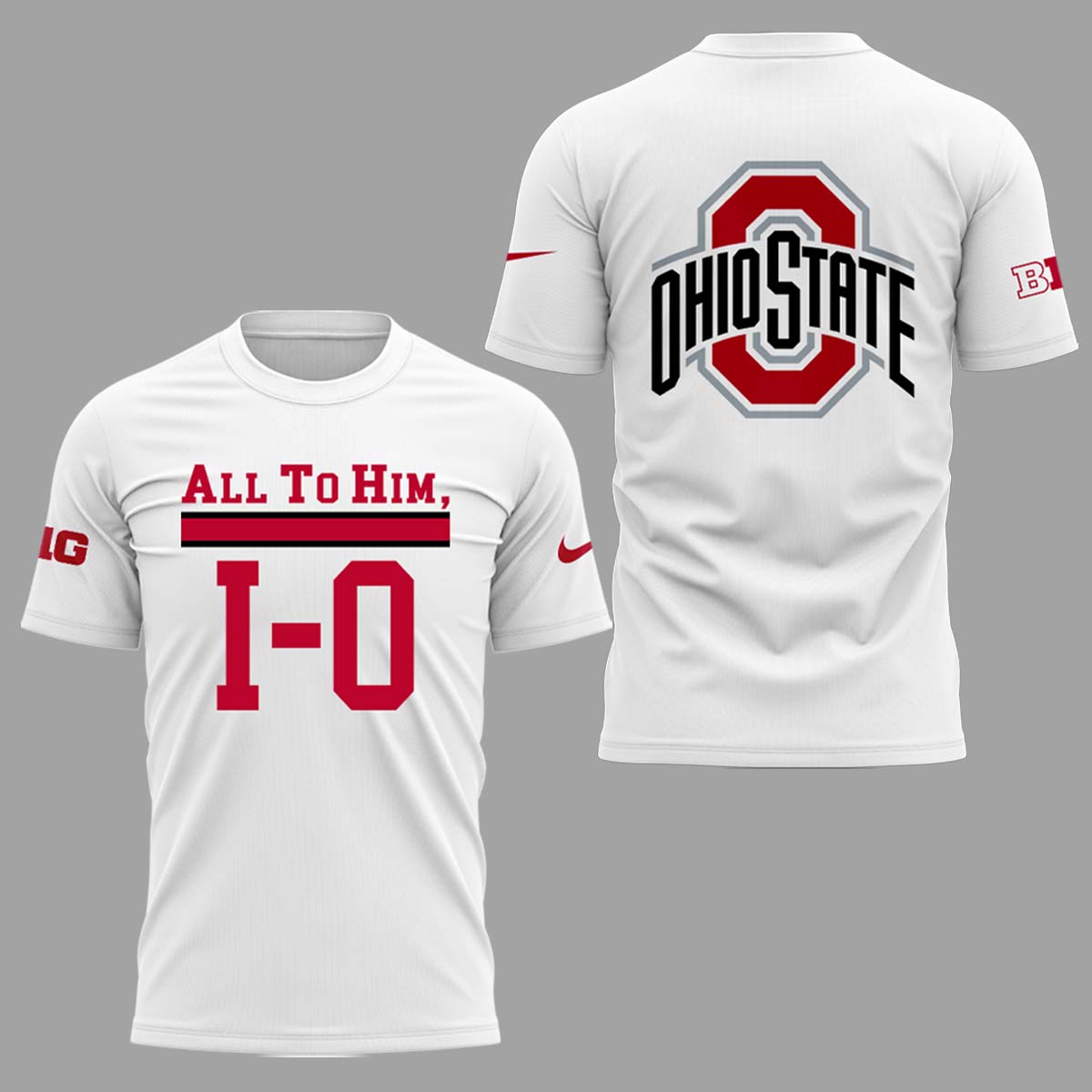 Special Edition “All to Him, I-O” Ohio Buckeyes White TShirt