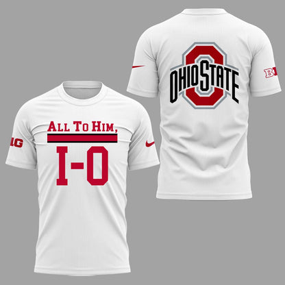 Special Edition “All to Him, I-O” Ohio Buckeyes White TShirt