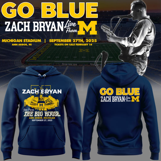 Limited Edition Michigan Fb Zach Michigan Stadium Tour Hoodie