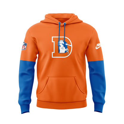 Denver Broncos NFL 2024 Nike Limited Throwback To 77 Orange Hoodie