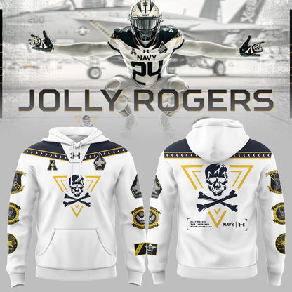 Limited Edition 2024 Navy FB White Hoodie