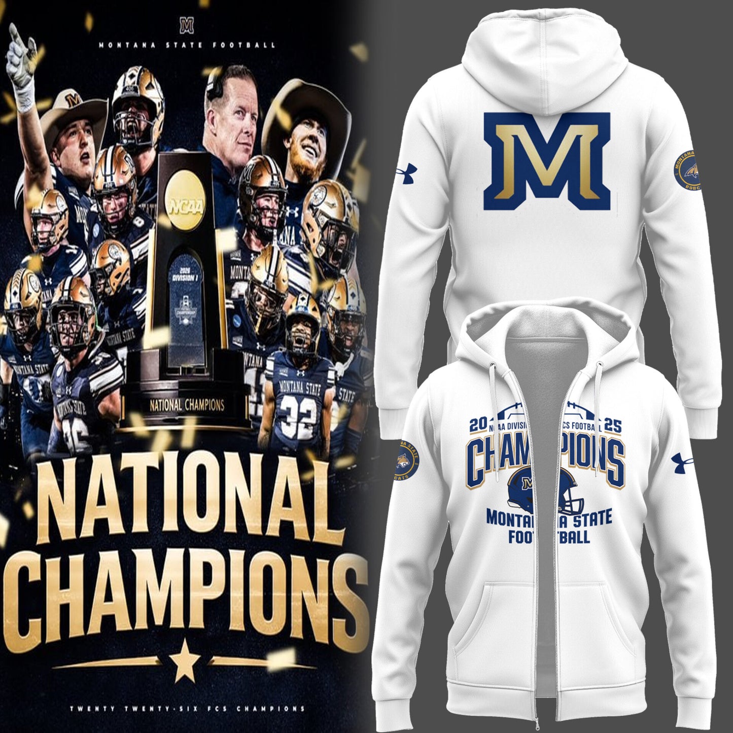 Limited Edition MSU Champions Combo Zip Hoodie