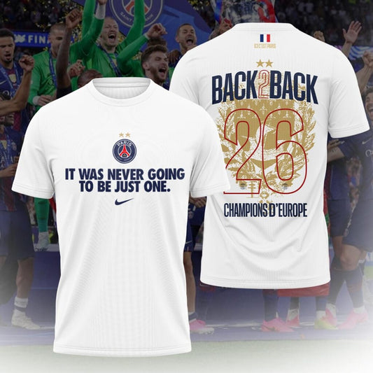 Paris Saint-Germain F.C Special UEFA Champions of Europe 2026 Limited Edition T.Shirt