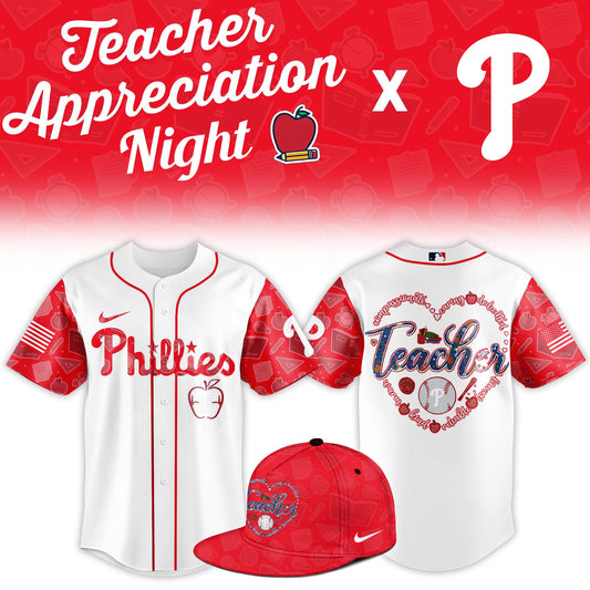 P.Phillies Teacher Appreciation Night Limited Baseball Jersey