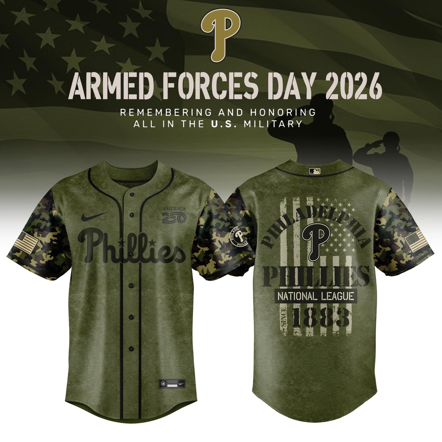 All Team MLB 2026 Armed Forces Day Limited Edition Jersey