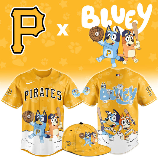P.Pirates Bluey Night Limited Baseball Jersey
