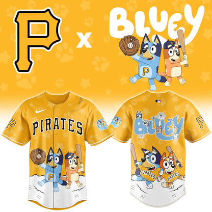 P.Pirates Bluey Night Limited Baseball Jersey