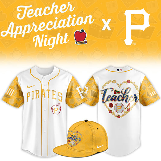 P.Pirates Teacher Appreciation Night Limited Baseball Jersey